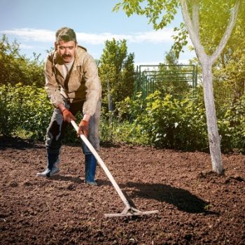 preparing for mulching